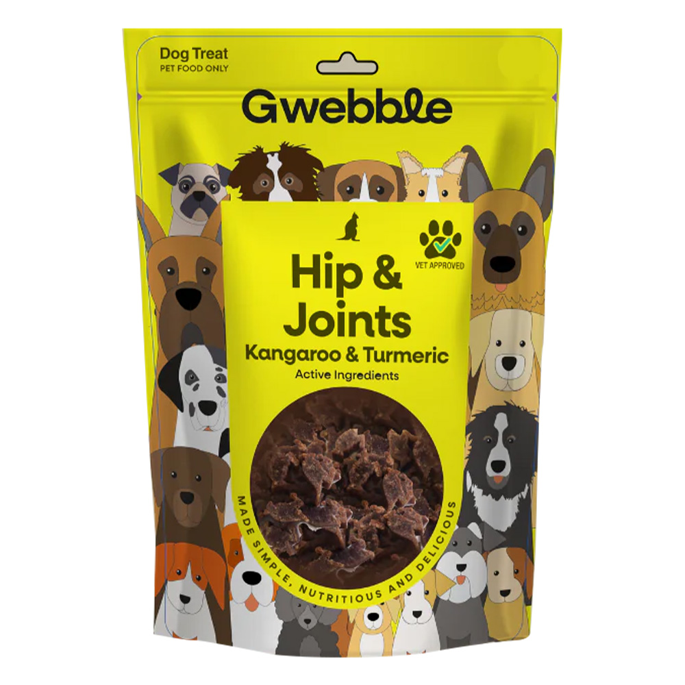 Gwebble Hip & Joint Kangaroo & Turmeric Dog Treats for Dogs